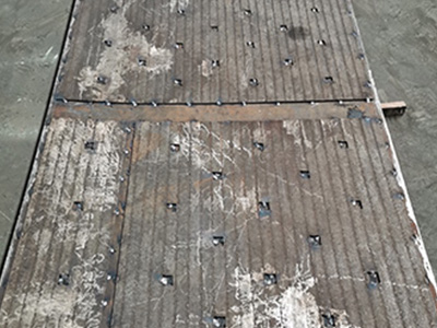 山東某水泥集團堆焊耐磨板應用